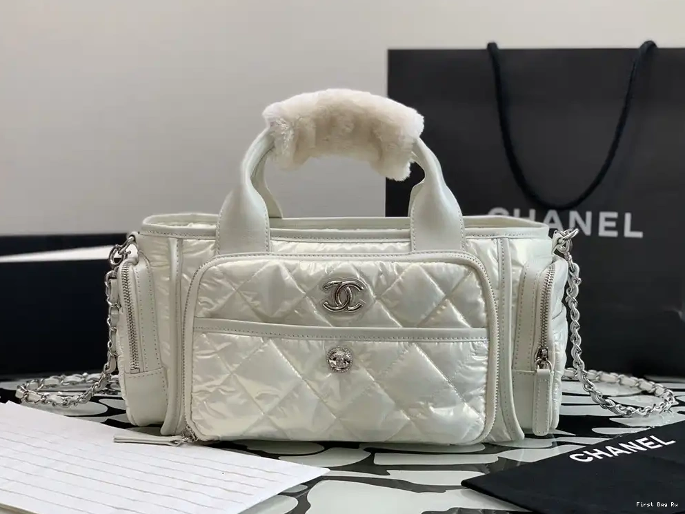 First Bag Ru CHANEL coconeige BAG-34*18*16cm 0603